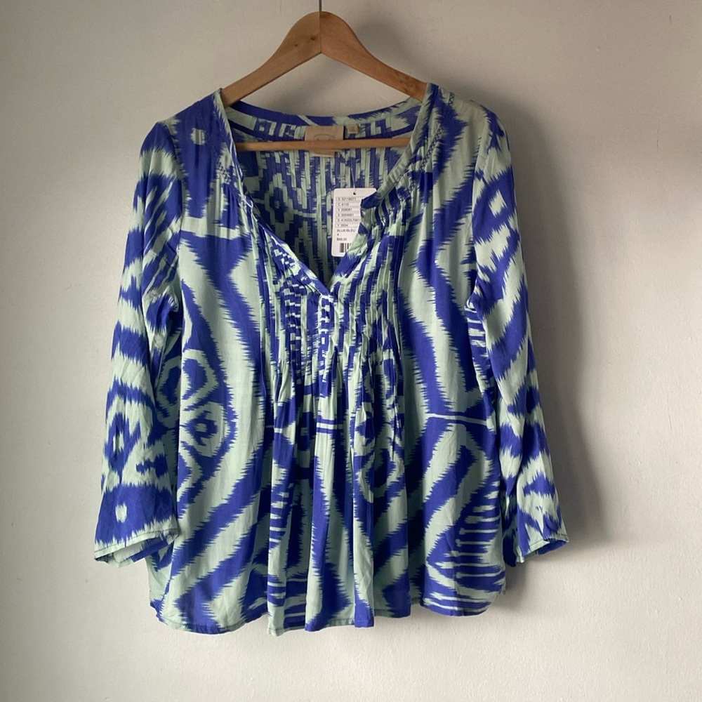 NWT Anthro Vanessa Virginia 4 Mahdina Printed Top